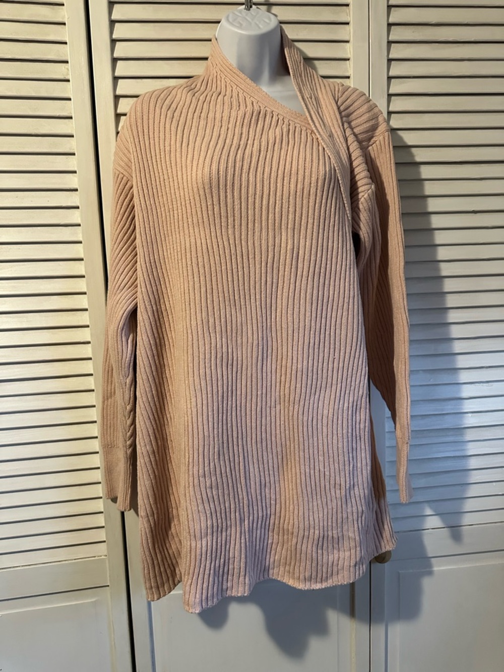 Free People Ribbed Mini Dress in Blush Pink